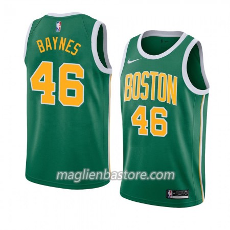 Maglia NBA Boston Celtics Aron Baynes 46 2018-19 Nike Verde Swingman - Uomo